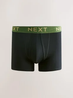 Next Black Rich Marl Waistband A-Front Boxers 10 Pack Sale