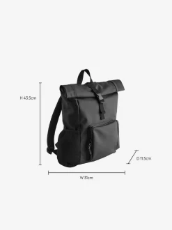 Next Roll Top Backpack Black Hot