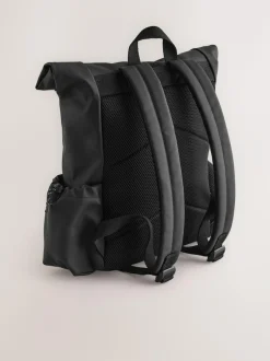 Next Roll Top Backpack Black Hot