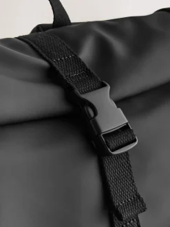 Next Roll Top Backpack Black Hot