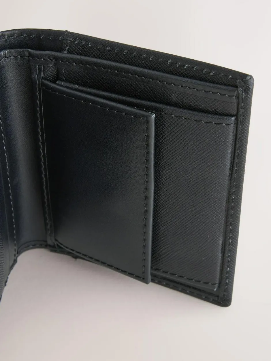 Next Black Saffiano Leather Swirly N Bifold Wallet Online
