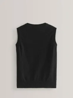 Next School Tank Top (3-16yrs) Black Best