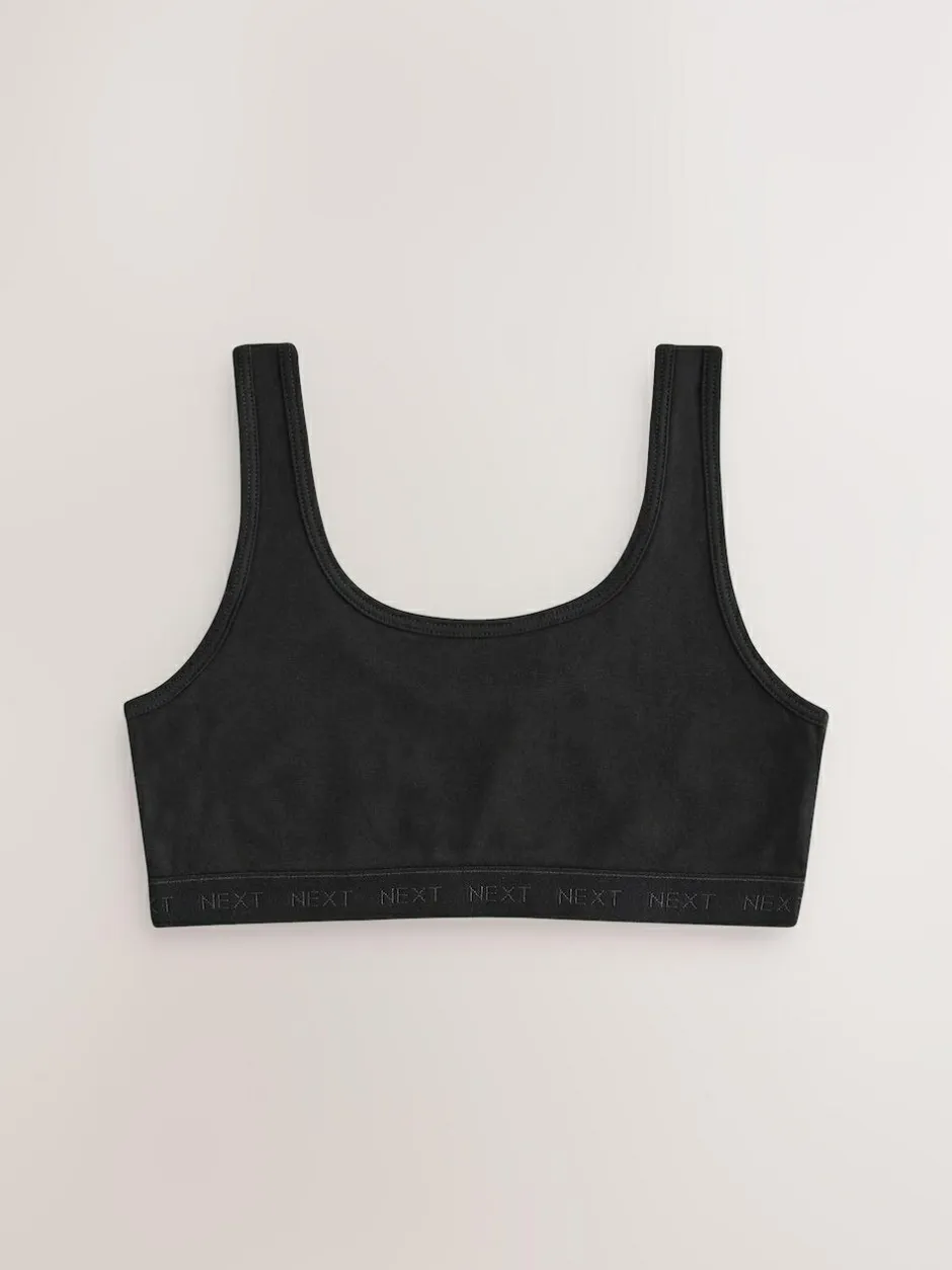 Next Black Scoop Crop Tops 3 Pack (5-16yrs) Hot