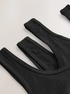 Next Black Scoop Crop Tops 3 Pack (5-16yrs) Hot