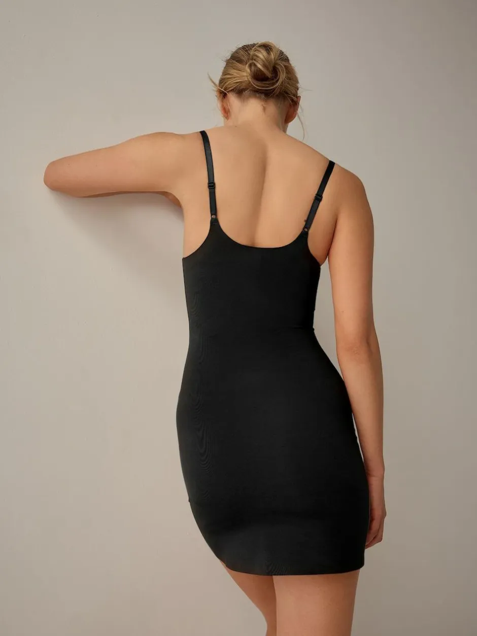 Next Shaping Medium Control Premium Cotton Wear Your Own Bra Slip Black Hot