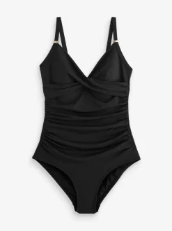 Next Shaping Tummy Control Swimsuit Black Discount
