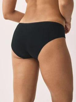 Next Short Cotton Rich Knickers 5 Pack Black New
