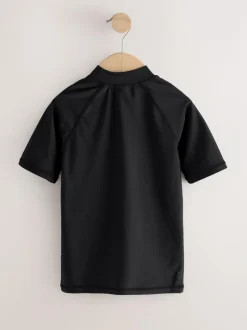 Next Black Short Sleeve Rash Vest (1.5-16yrs) Clearance