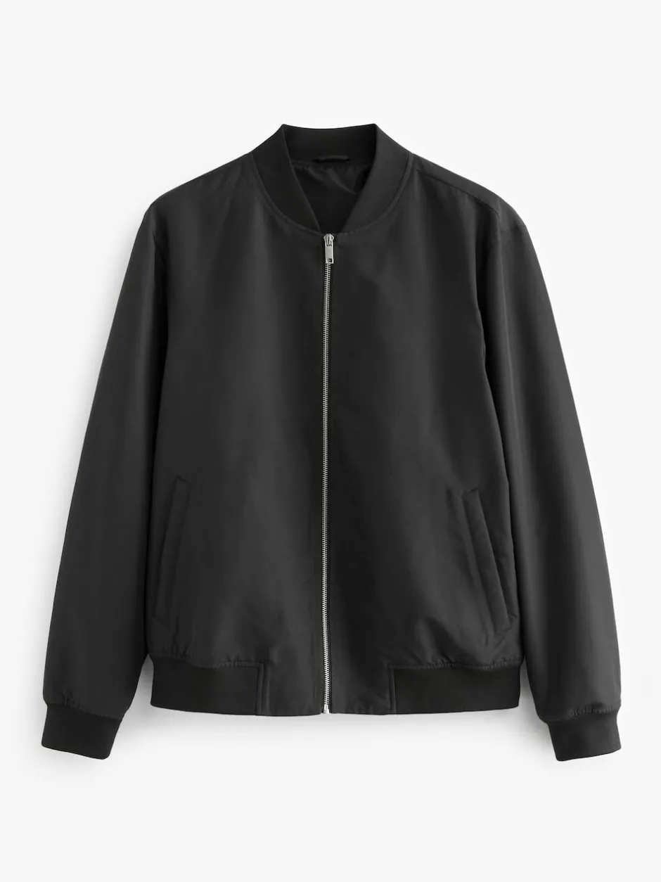 Next Black Shower Resistant Bomber Jacket Online