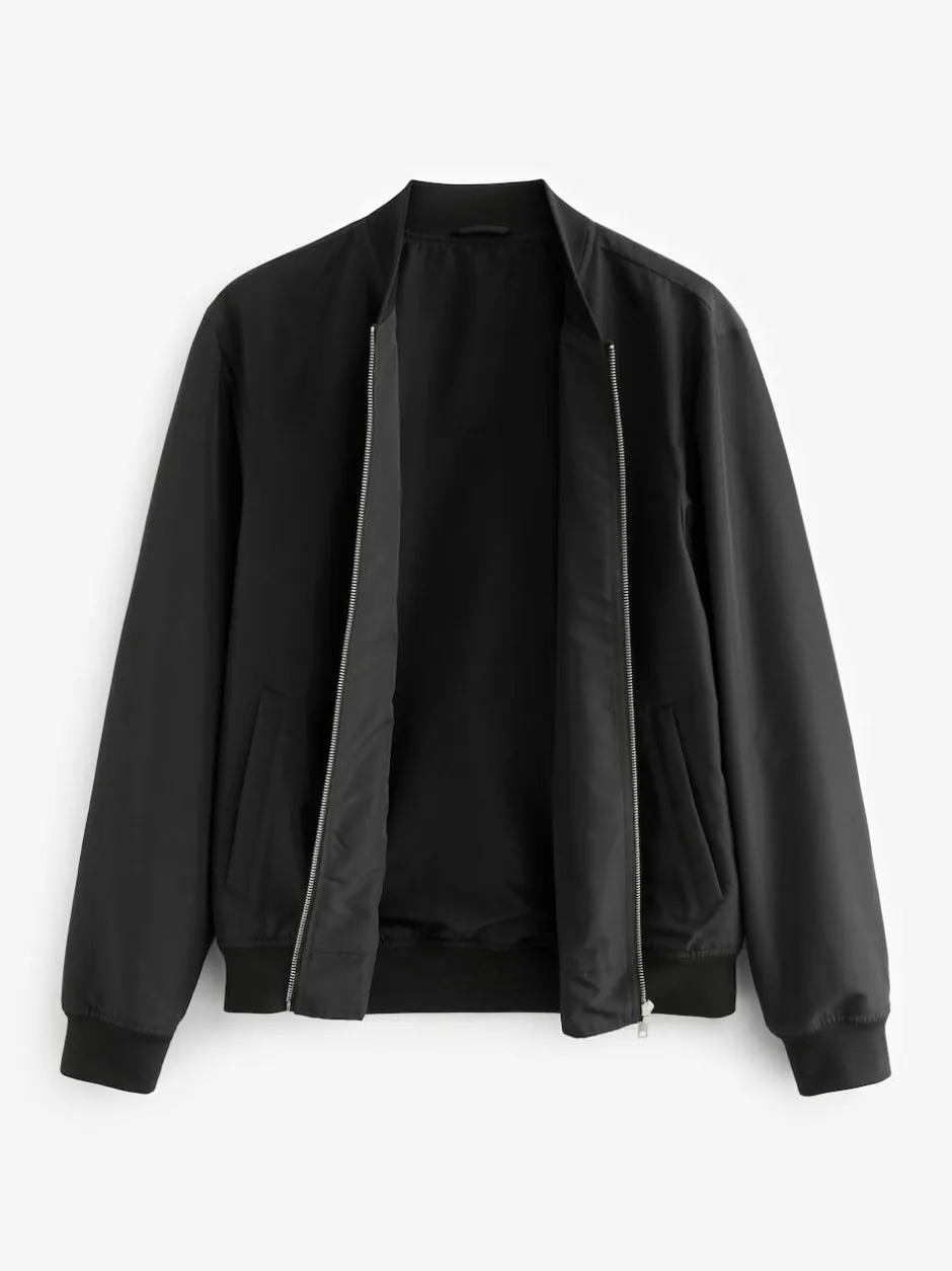 Next Black Shower Resistant Bomber Jacket Online