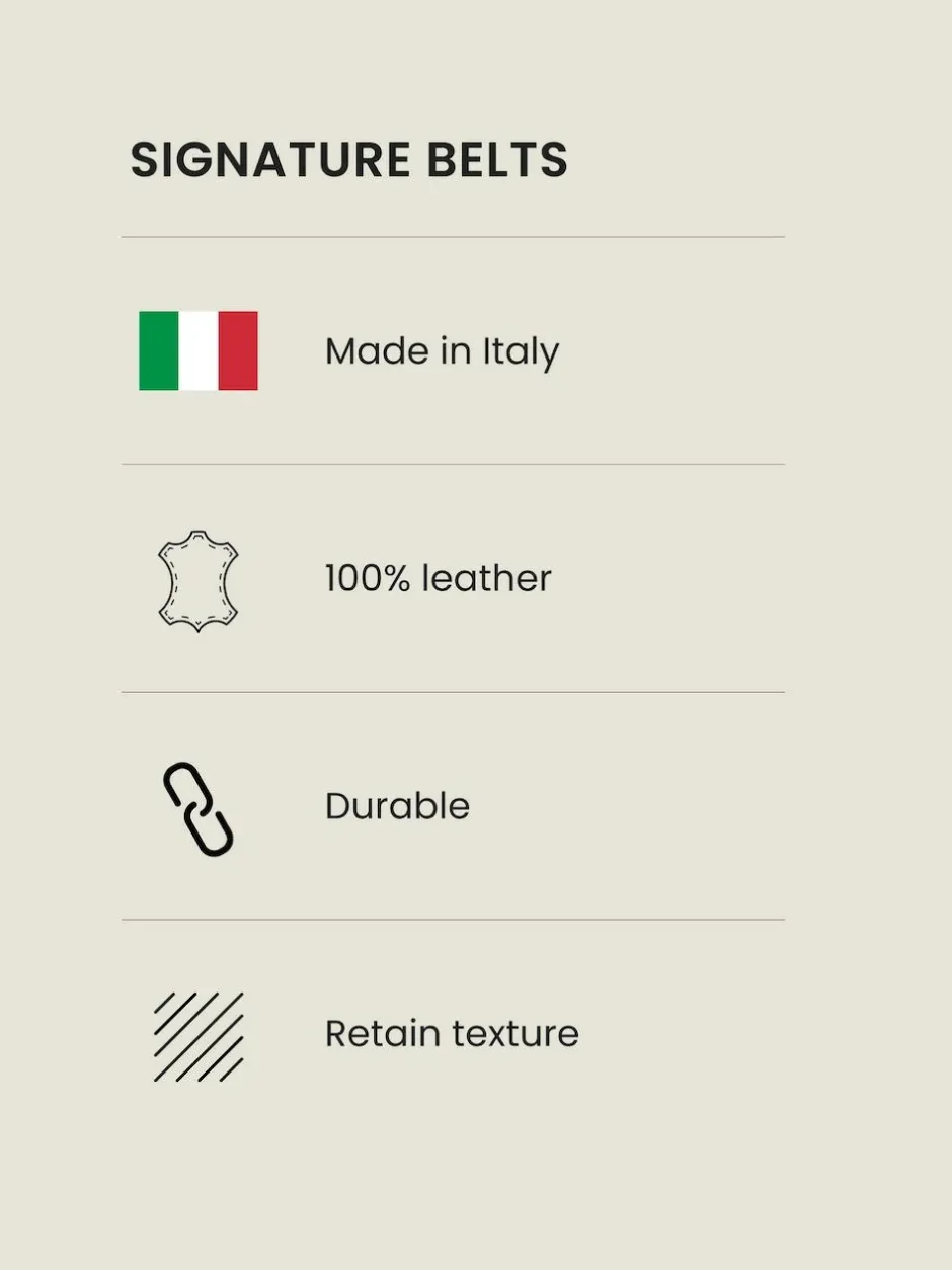 Next Signature Formal Belt Black Online