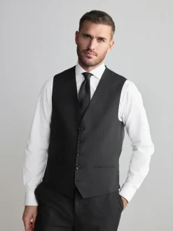 Next Black Signature Nova Fides Wool Waistcoat Sale