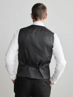 Next Black Signature Nova Fides Wool Waistcoat Sale