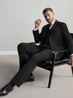 Next Black Signature Nova Fides Wool Waistcoat Sale