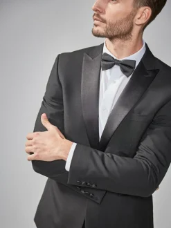 Next Black Skinny Fit Tuxedo Suit Jacket Hot