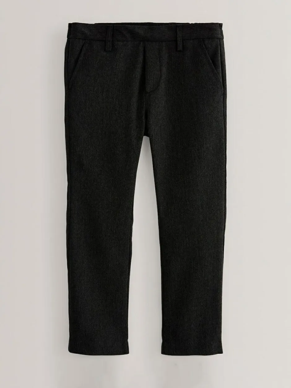 Next Skinny School Formal Stretch Pull On Waist Trousers (3-17yrs) Black Hot
