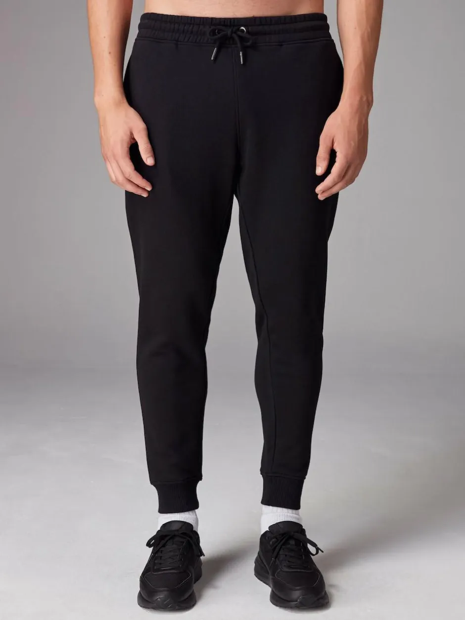 Next Slim Fit Brushback Heavyweight 2 Pack Joggers Black Hot