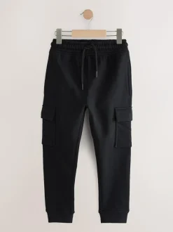 Next Black Slim Fit Cargo Rich Joggers (3-16yrs) Hot
