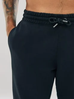 Next Slim Fit Slim Fit Brushback Heavyweight Joggers Black Outlet