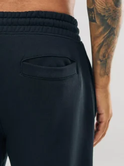 Next Slim Fit Slim Fit Brushback Heavyweight Joggers Black Outlet