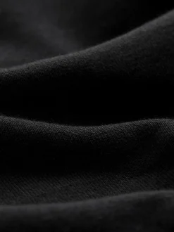 Next Slim Fit Slim Fit Brushback Heavyweight Joggers Black Outlet