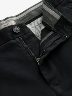 Next Black Slim Fit Stretch Chinos Trousers New