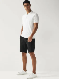 Next Black Slim Fit Stretch Chinos Shorts Online