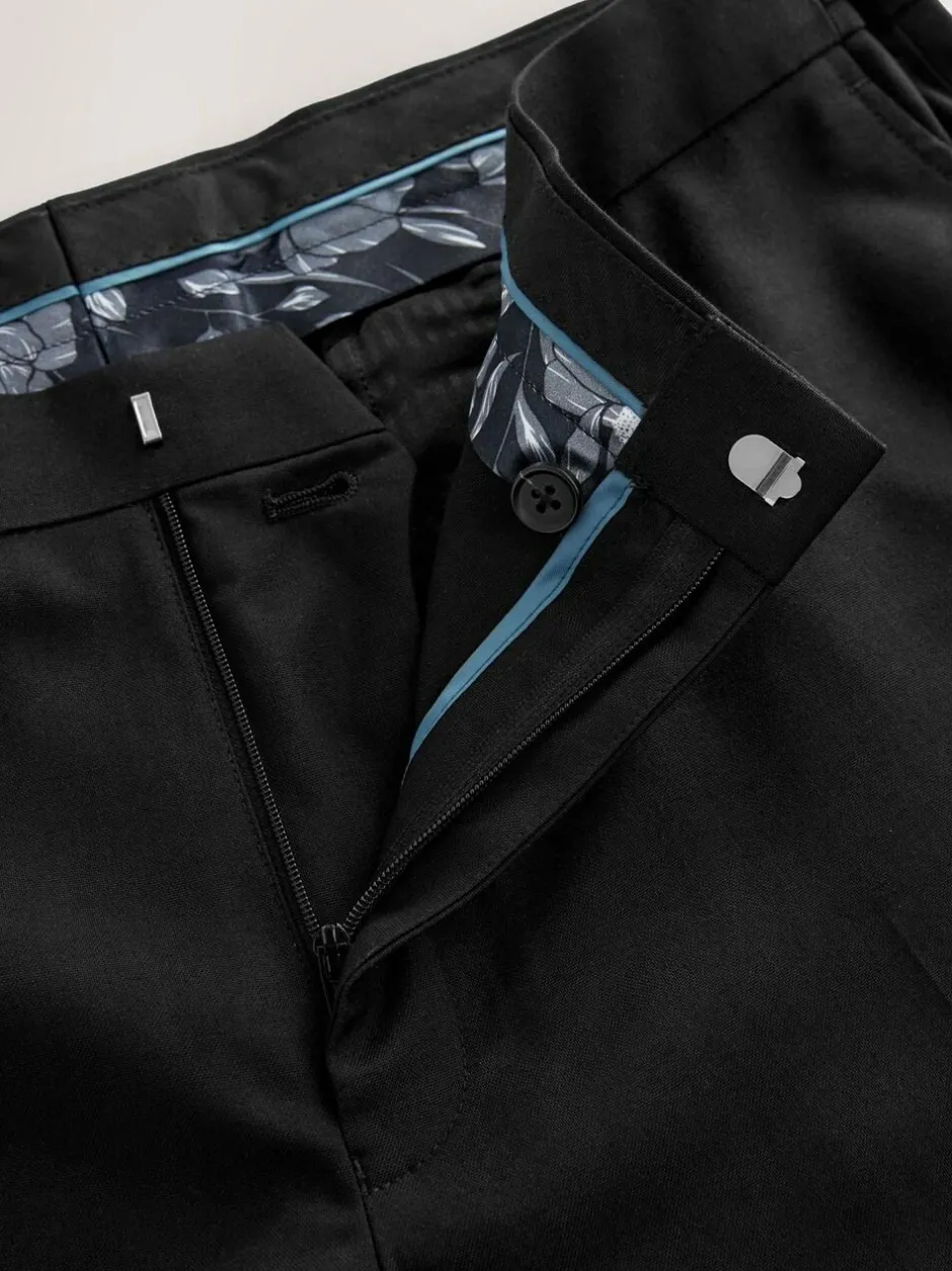 Next Black Slim Fit Suit Trousers With Side Adjuster Discount