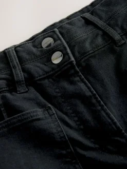 Next Slim Lift and Shape Wide Leg Jeans Black Sale
