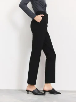 Next Slim Tailored Trousers With Wool Black New