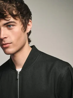Next Black Smart Bomber Jacket Outlet