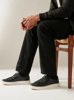 Next Smart Casual Longline Trainers Black Outlet