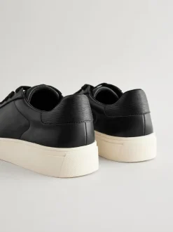 Next Smart Casual Longline Trainers Black Outlet