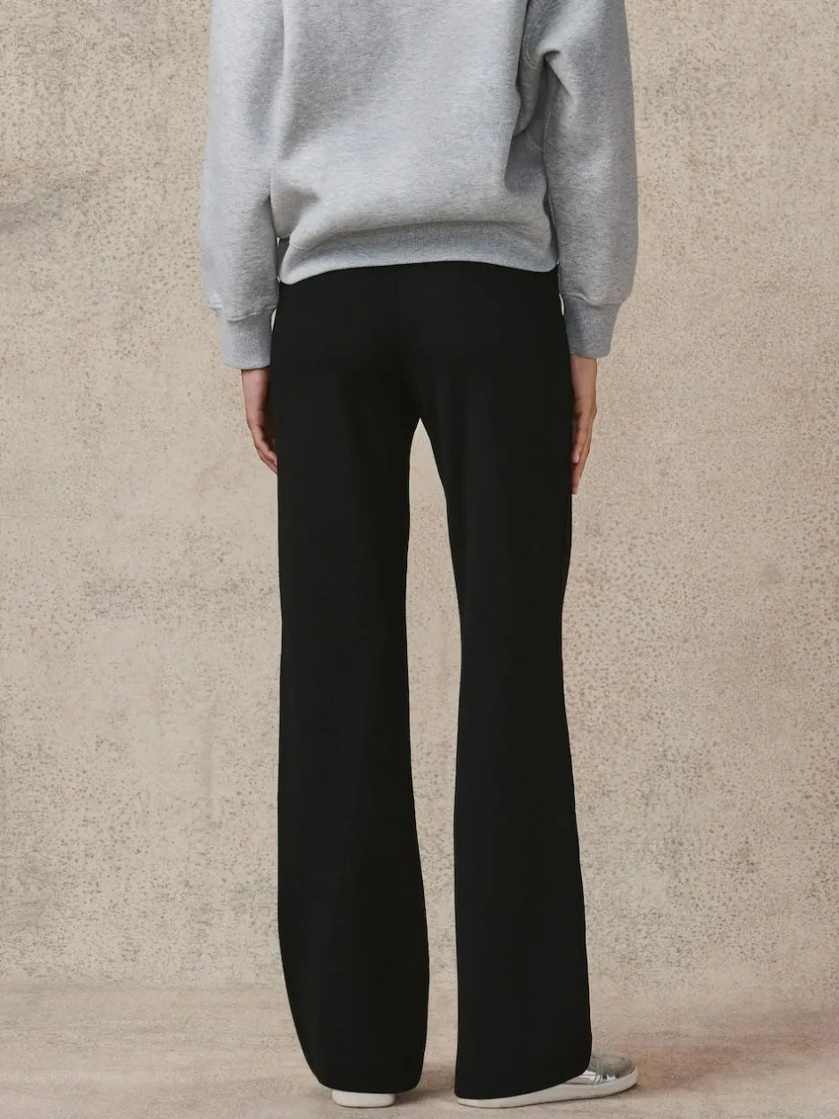 Next Smoothing Ponte Jersey Wide Leg Trousers Black Discount
