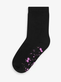 Next Cotton Rich Cushioned Socks 7 Pack Black Splat Online