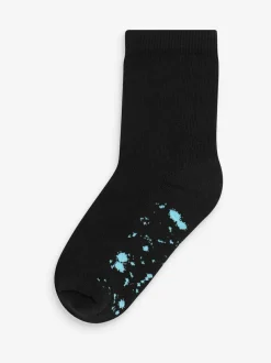 Next Cotton Rich Cushioned Socks 7 Pack Black Splat Online