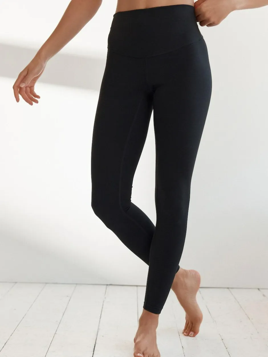Next Sports Dry Tech Tummy Control High Waist Full Length Legging Black