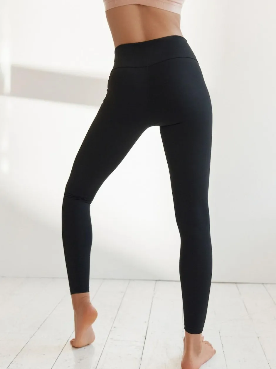 Next Sports Dry Tech Tummy Control High Waist Full Length Legging Black