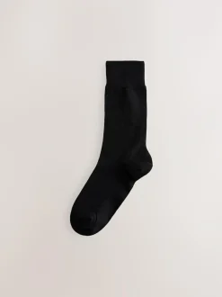 Next Black Stag 5 Pack Multi Stag Lasting Fresh Embroidered Socks Outlet