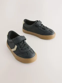 Next Black Standard Fit (F) Touch Fastening Elastic Lace Trainers Sale