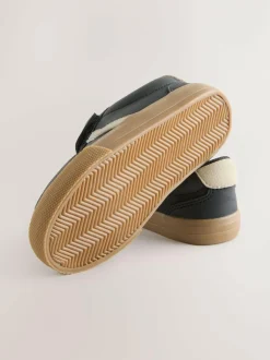 Next Black Standard Fit (F) Touch Fastening Elastic Lace Trainers Sale
