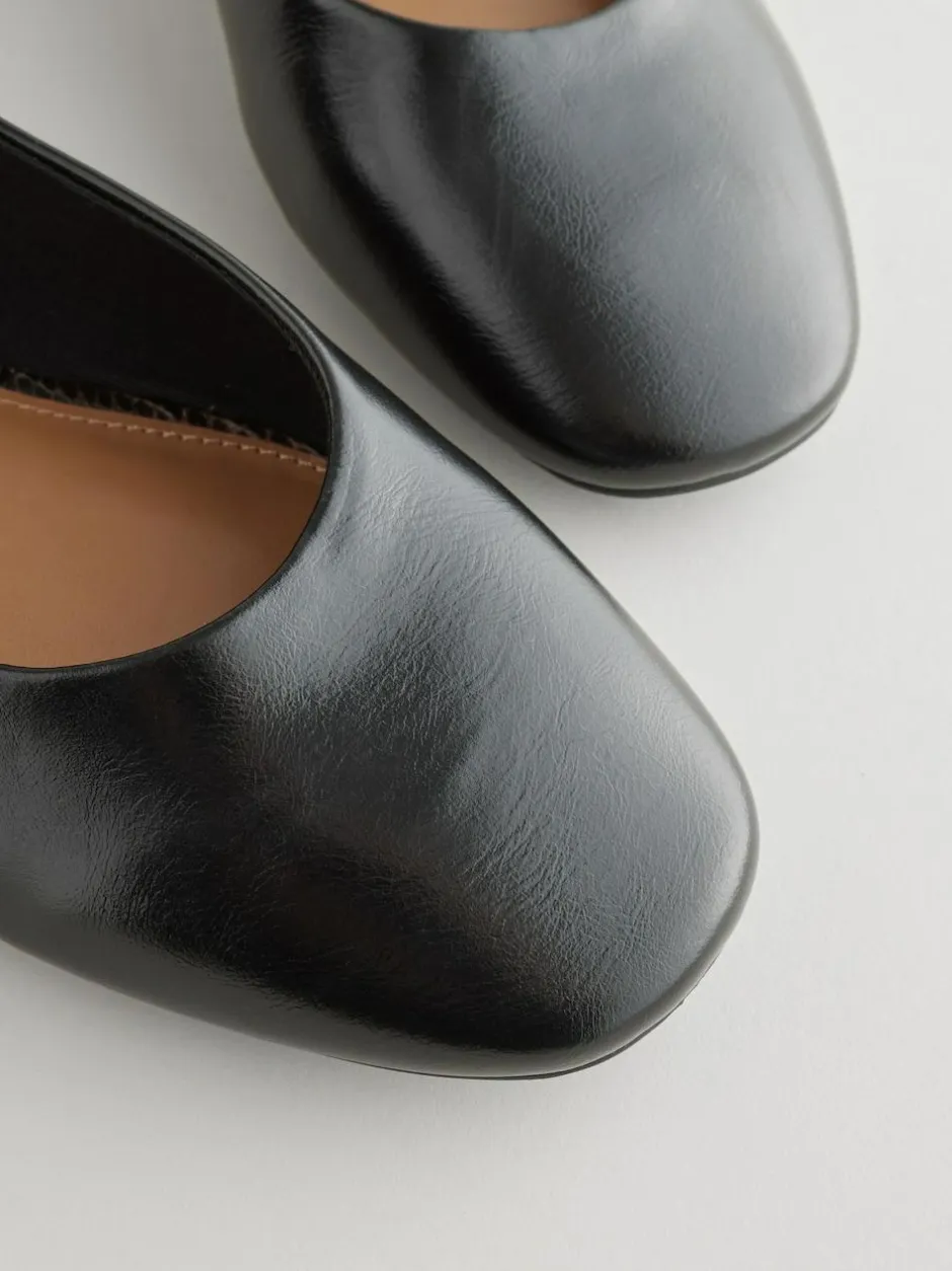 Next Standard/Wide Fit Round Toe Mary Jane Shoes Black Clearance