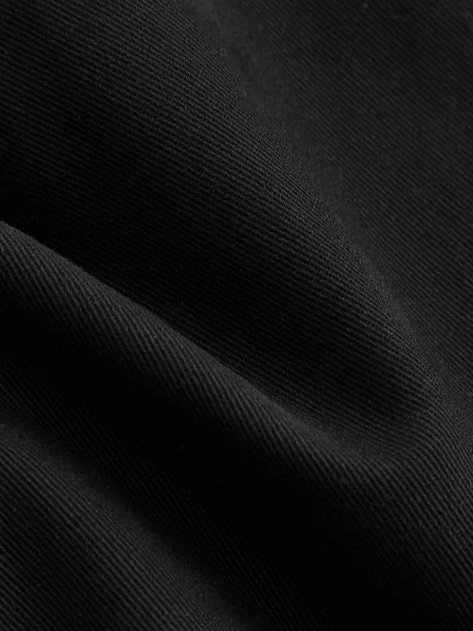Next Straight Fit Belted Soft Touch Chino Trousers Black Discount