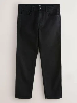 Next Black Straight Fit Motionflex Jeans Outlet