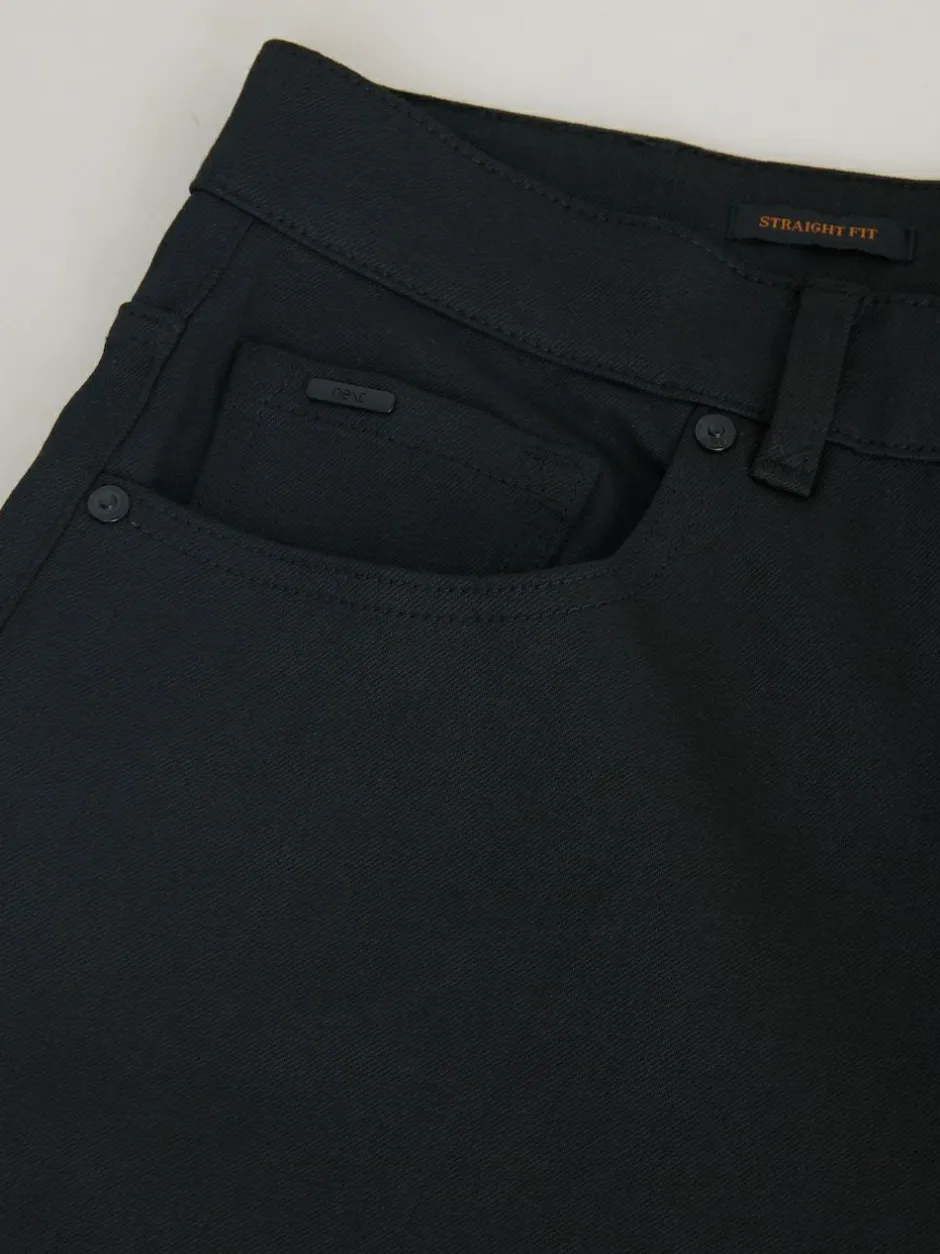 Next Straight Fit Signature Belted Jeans Black Outlet