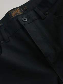 Next Straight Fit Signature Belted Jeans Black Outlet