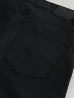 Next Straight Fit Signature Belted Jeans Black Outlet