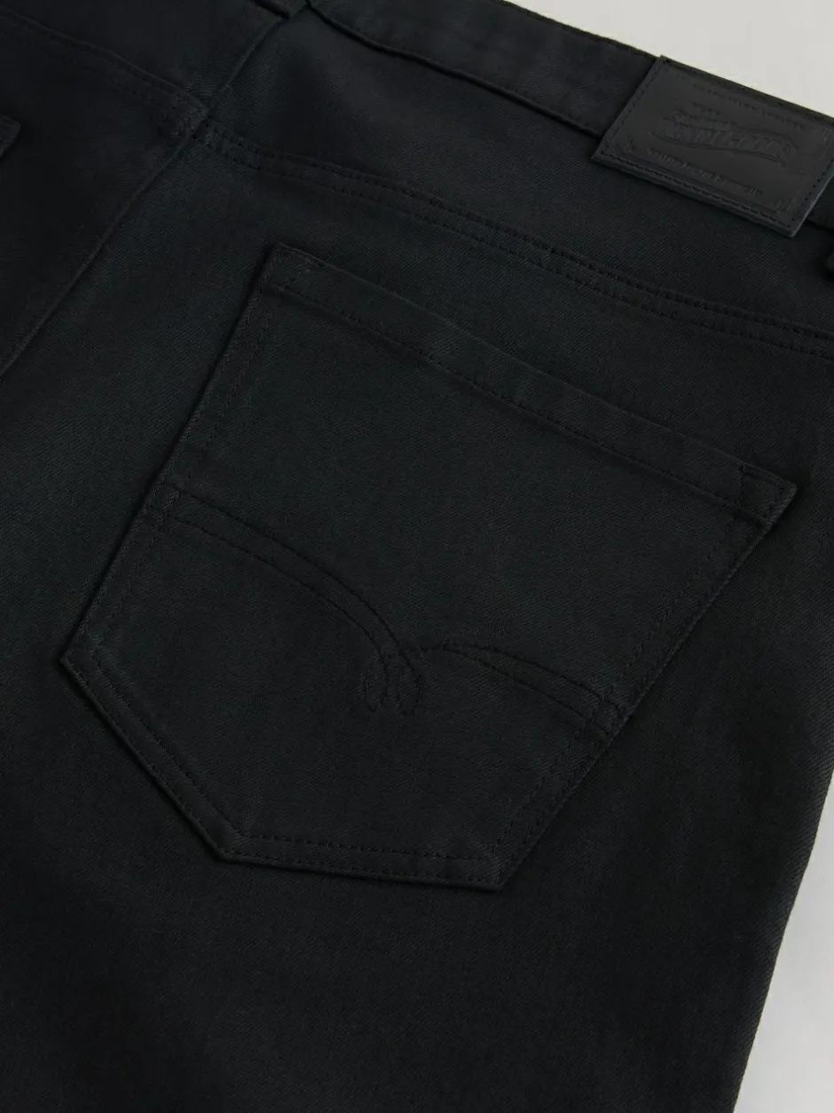 Next Straight Fit Signature Belted Jeans Black Outlet