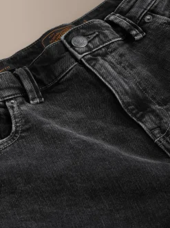 Next Straight Fit Signature Soft Touch Denim Jeans Black Clearance