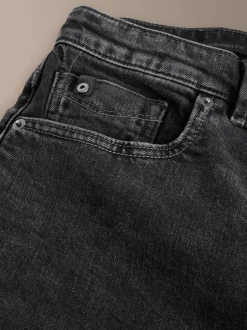 Next Straight Fit Signature Soft Touch Denim Jeans Black Clearance